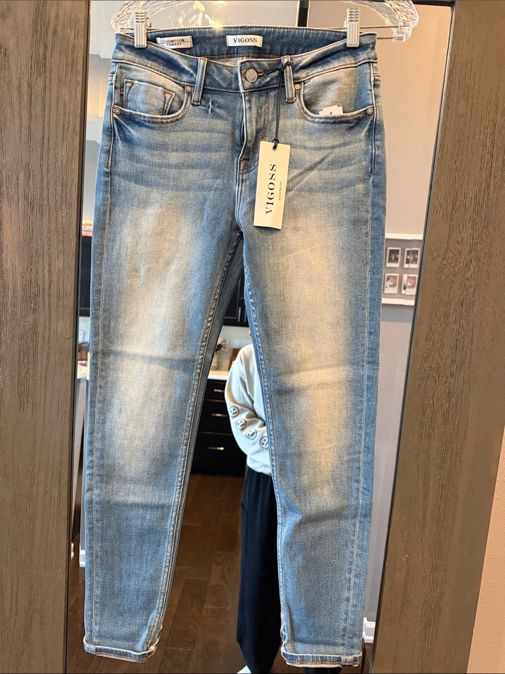 Vigoss Women’s Faded Blue Skinny Jeans